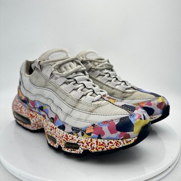 Nike Air Max 95 Women Size 7.5 918413-004 Confetti Vast Grey Midnight Navy Shoes - Picture 4 of 14